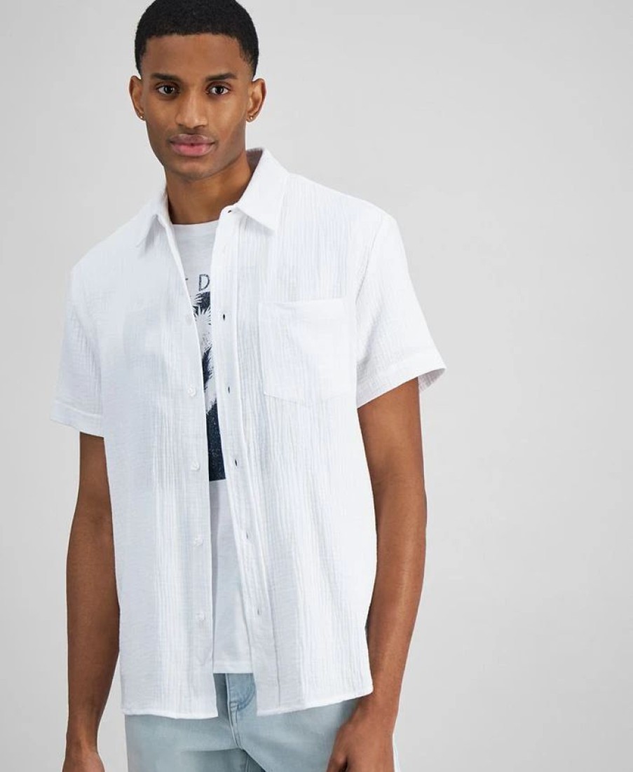 Casual Button-Down Shirts * | And Now This Men'S Seersucker Shirt