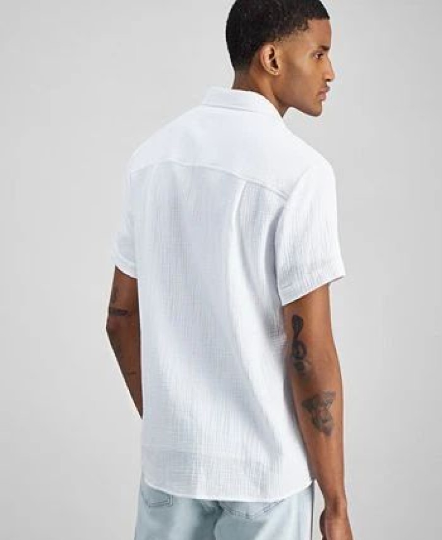 Casual Button-Down Shirts * | And Now This Men'S Seersucker Shirt