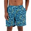 Swimwear * | Club Room Men'S Tropical Seahorse Swim Trunks, Created For Macy'S