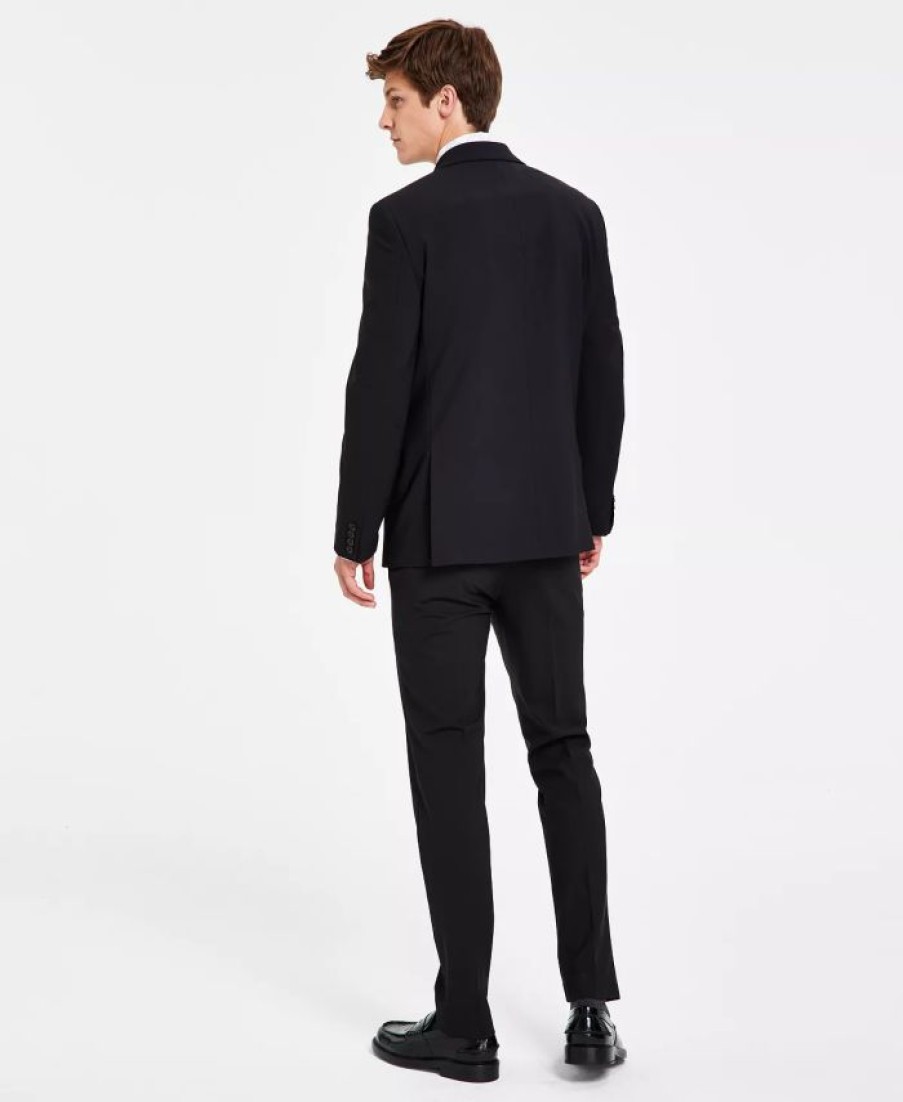 Suits & Tuxedos * | Bar Iii Men'S Solid Skinny-Fit Wrinkle-Resistant Wool Suit Separates, Created For Macy'S