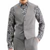 Suits & Tuxedos * | Inc International Concepts Men'S Slim-Fit Gray Solid Suit Vest, Created For Macy'S Pure Grey