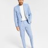 Suits & Tuxedos * | Alfani Men'S Slim-Fit Stretch Solid Suit Separates, Created For Macy'S Blue