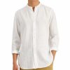 Casual Button-Down Shirts * | Club Room Men'S Linen Shirt, Created For Macy'S