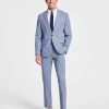 Suits & Tuxedos * | Bar Iii Men'S Slim-Fit Mini Check Suit Jacket & Suit Pants, Created For Macy'S Navy/Blue