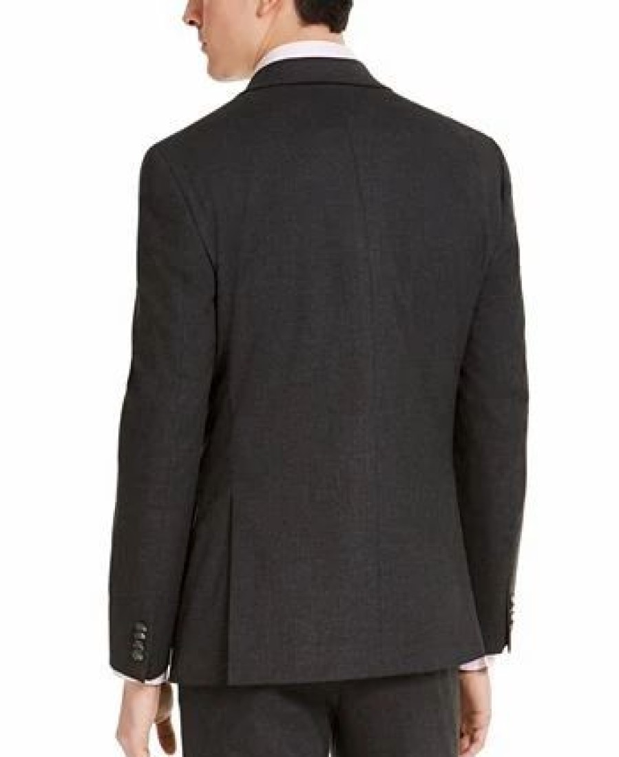 Suits & Tuxedos * | Alfani Men'S Slim-Fit Stretch Solid Suit Jacket, Created For Macy'S Charcoal