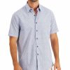 Casual Button-Down Shirts * | Club Room Men'S Regular-Fit Medallion-Print Shirt, Created For Macy'S Blue Combo