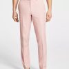 Suits & Tuxedos * | Bar Iii Men'S Slim-Fit Wool Sharkskin Suit Pants, Created For Macy'S Pink