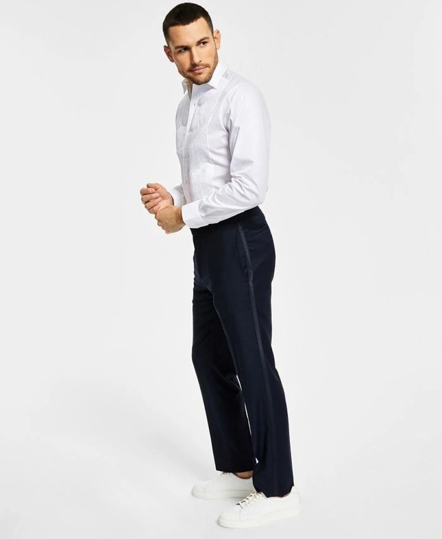 Suits & Tuxedos * | Alfani Men'S Slim-Fit Tuxedo Pants, Created For Macy'S Navy