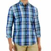 Casual Button-Down Shirts * | Club Room Arthur Classic-Fit Plaid Button-Down Poplin Shirt, Created For Macy'S Navy Blue