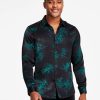 Casual Button-Down Shirts * | Inc International Concepts Men'S Harold Regular-Fit Abstract-Print Shirt, Created For Macy'S Deep Black