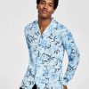 Casual Button-Down Shirts * | Inc International Concepts Men'S Jess Classic-Fit Long Sleeve Floral Print Camp Shirt, Created For Macy'S Angel Falls