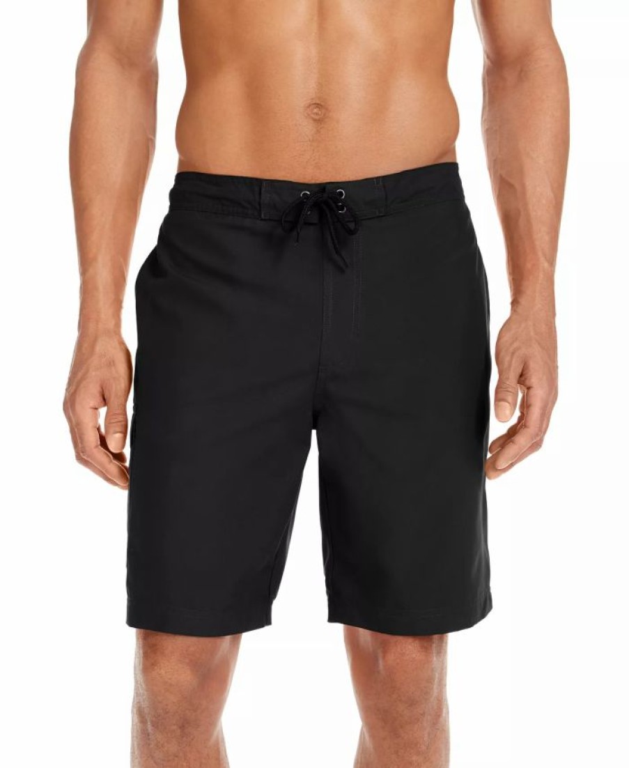 Swimwear * | Club Room Men'S Solid Quick-Dry 9 Board Shorts, Created For Macy'S