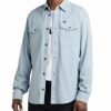 Casual Button-Down Shirts * | G-Star Raw Men'S Slim-Fit Marine Cotton Long Sleeve Shirt Faze Blue Gd