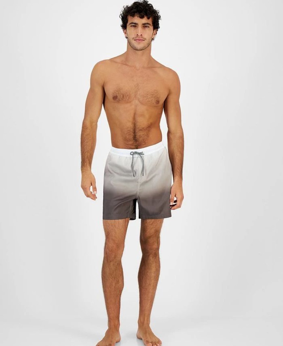 Swimwear * | Inc International Concepts Men'S Sunrise Ombre Swim Trunks, Created For Macy'S