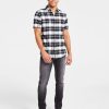 Casual Button-Down Shirts * | Inc International Concepts Men'S Classic-Fit Metallic Plaid Button-Down Shirt, Created For Macy'S