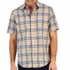 Casual Button-Down Shirts * | Club Room Men'S Refined Plaid Short-Sleeve Button-Up Shirt, Created For Macy'S Blue Lupine Com