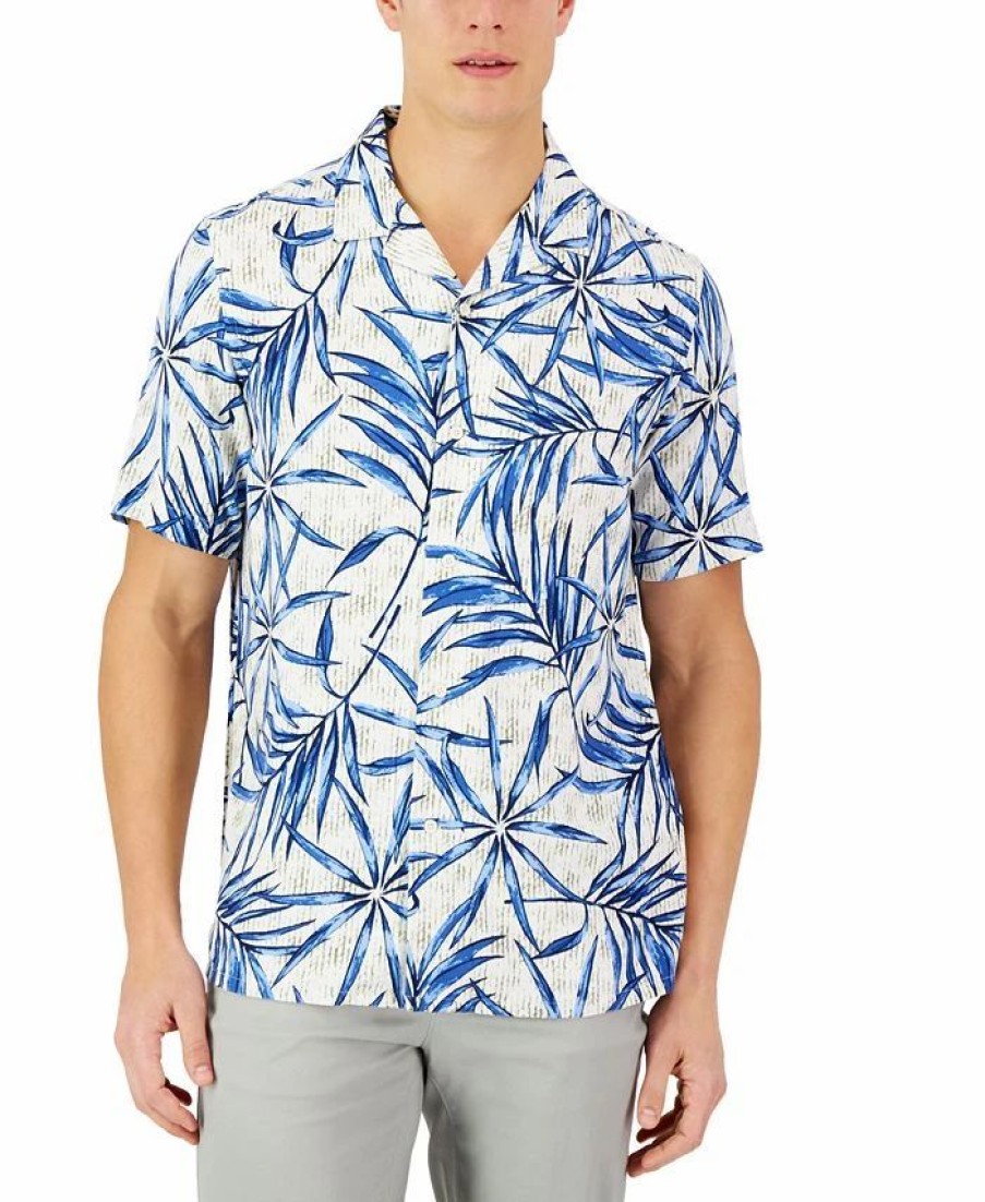 Casual Button-Down Shirts * | Club Room Men'S David Tropical Silk Shirt, Created For Macy'S Safari Combo