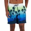 Swimwear * | Club Room Men'S Tropical Sunset Swim Trunks, Created For Macy'S