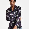 Casual Button-Down Shirts * | Inc International Concepts Men'S Gav Bot Classic-Fit Long Sleeve Floral Print Camp Shirt, Created For Macy'S Deep Black