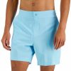 Swimwear * | Club Room Men'S Beach To Boardwalk Swim Shorts, Created For Macy'S Basin Blue