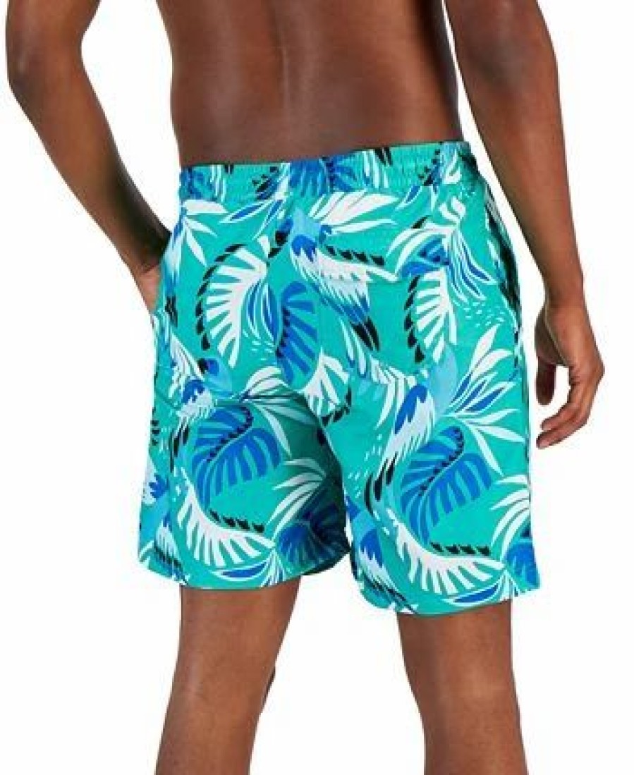 Swimwear * | Club Room Men'S Bird Swim Trunks, Created For Macy'S