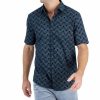 Casual Button-Down Shirts * | Alfani Men'S Short-Sleeve Reebe Geometric-Print Shirt, Created For Macy'S