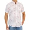 Casual Button-Down Shirts * | Club Room Men'S Ropes & Sails Print Short-Sleeve Button-Down Shirt, Created For Macy'S