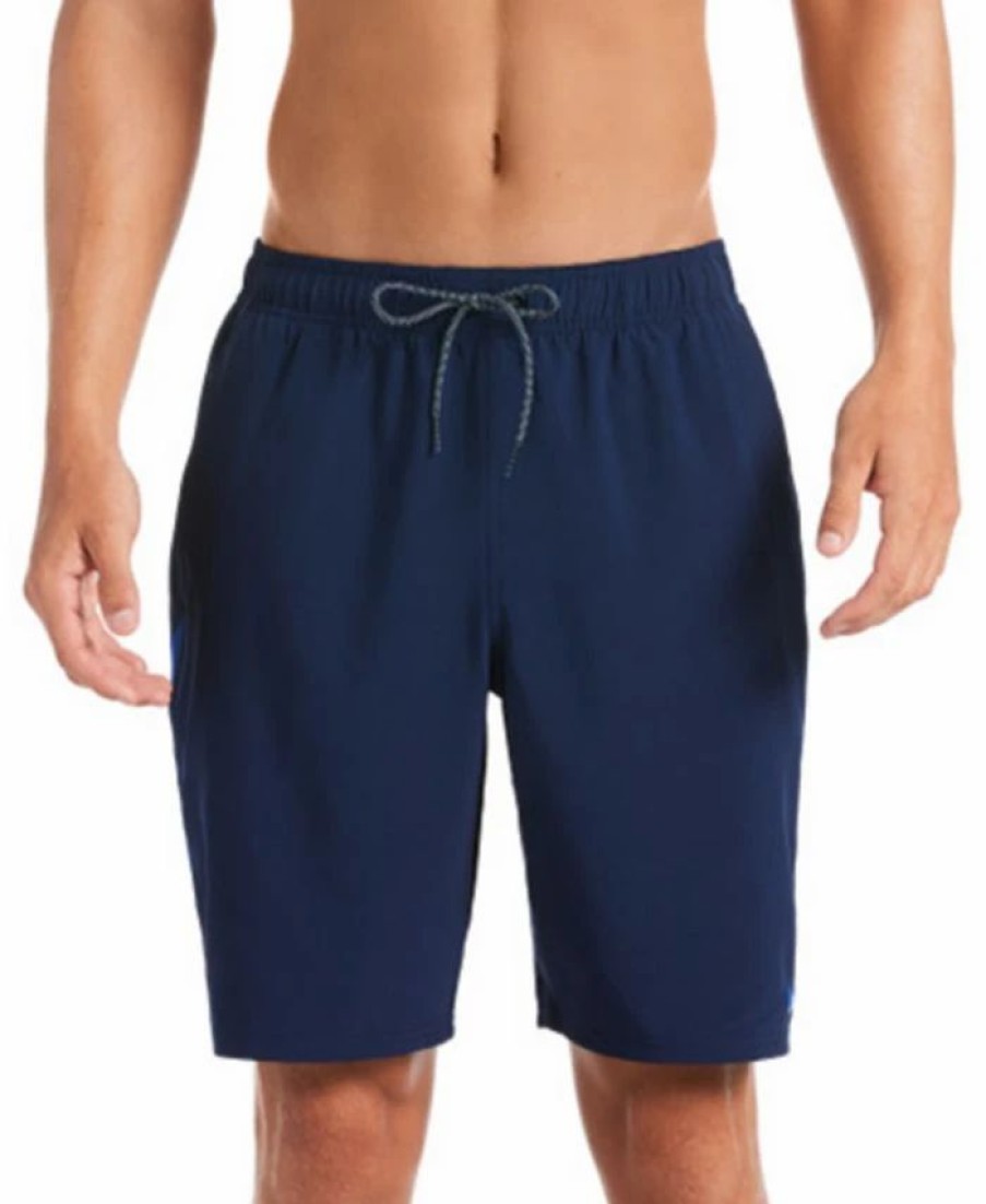 Swimwear * | Nike Men'S Contend Water-Repellent Colorblocked 9 Swim Trunks