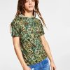 Casual Button-Down Shirts * | Inc International Concepts .N.C. International Concepts Men'S Snake Graphic Hooded T-Shirt, Created For Macy'S Green Tea