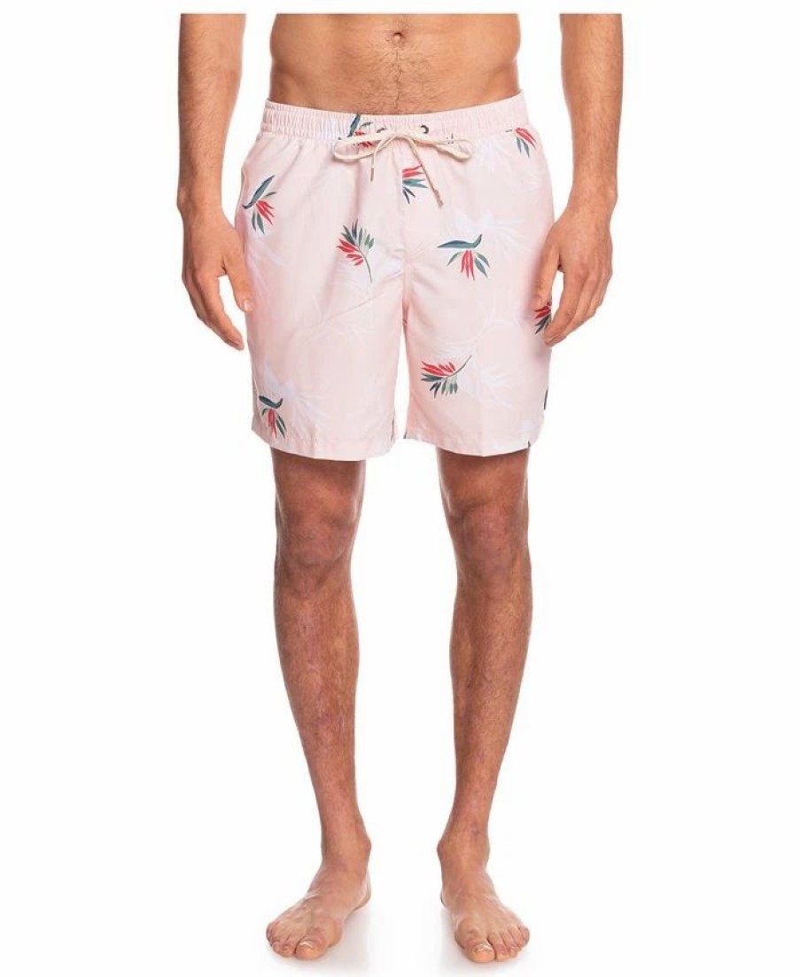 Swimwear * | Quiksilver Men'S Everyday Mix Volley 17 Shorts Veiled Rose