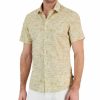 Casual Button-Down Shirts * | Michael Kors N'S Slim-Fit Stretch Tonal Floral Print Short-Sleeve Button-Up Shirt