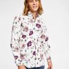 Casual Button-Down Shirts * | Inc International Concepts Men'S Jesse Classic-Fit Long Sleeve Floral Print Shirt, Created For Macy'S White Linen