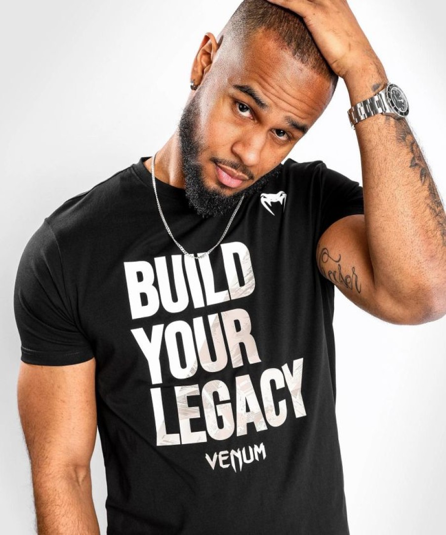 Men'S T-Shirts * | Venum Build Your Legacy T-Shirt Black