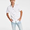 Casual Button-Down Shirts * | Inc International Concepts Men'S Tux Classic-Fit Solid Button-Down Shirt, Created For Macy'S