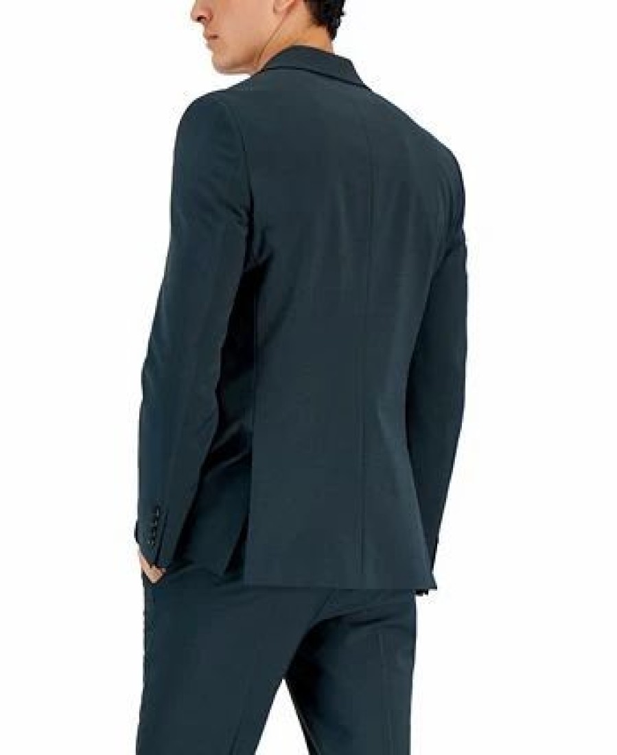 Suits & Tuxedos * | Bar Iii Men'S Slim-Fit Suit Separate Jacket, Created For Macy'S Emerald Green