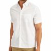 Casual Button-Down Shirts * | Club Room Men'S Inaldo Shirt, Created For Macy'S White Pure