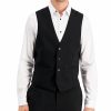 Suits & Tuxedos * | Inc International Concepts Men'S Slim-Fit Black Solid Suit Vest, Created For Macy'S Deep Black