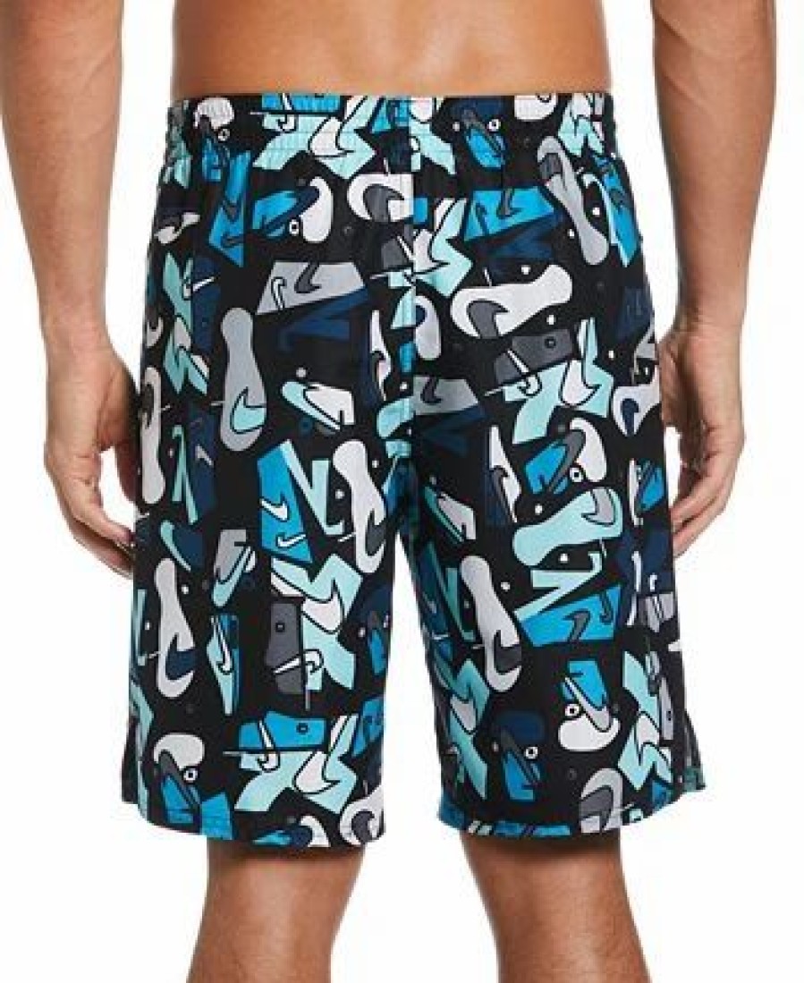 Swimwear * | Nike Men'S Sneaker-Print 9 Volley Shorts