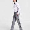 Suits & Tuxedos * | Alfani Men'S Slim-Fit Contrast-Trim Tuxedo Pants, Created For Macy'S Light Grey