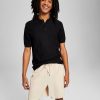 Casual Button-Down Shirts * | And Now This Men'S Soft Knit Short-Sleeve Polo Shirt