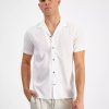 Casual Button-Down Shirts * | Inc International Concepts Men'S Regular-Fit Textured Floral Jacquard Camp Shirt, Created For Macy'S White Pure