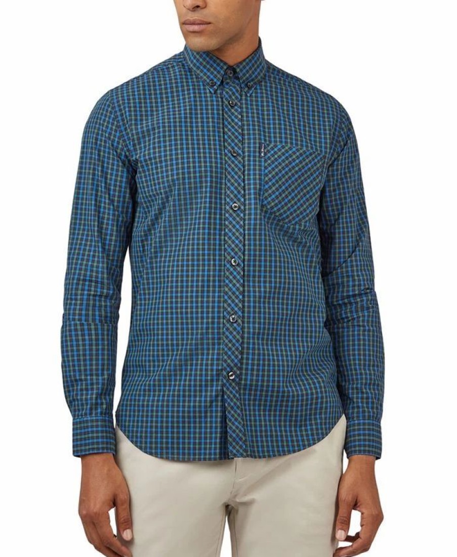 Casual Button-Down Shirts * | Ben Sherman Men'S Signature House Check Long-Sleeve Shirt