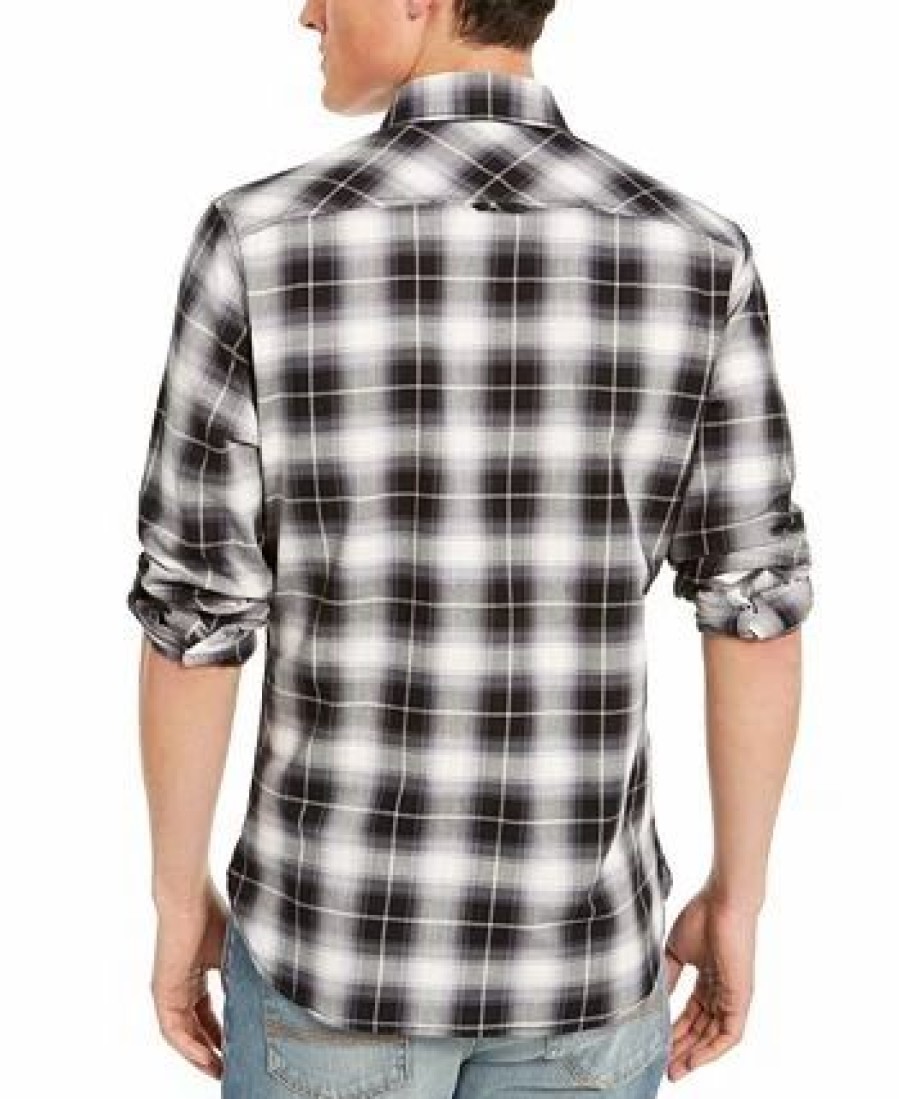 Casual Button-Down Shirts * | Sun + Stone Men'S Will Plaid Shirt, Created For Macy'S