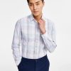 Casual Button-Down Shirts * | Alfani Men'S Regular-Fit Gradient Plaid Long-Sleeve Button-Up Shirt, Created For Macy'S