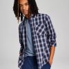 Casual Button-Down Shirts * | And Now This Men'S Woven Plaid Long-Sleeve Button-Up Shirt