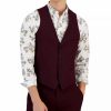 Suits & Tuxedos * | Bar Iii Mens Slim-Fit Solid Suit Vest, Created For Macy'S Burgundy