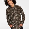 Casual Button-Down Shirts * | Sun + Stone Men'S Leo Regular-Fit Camouflage Flannel Shirt, Created For Macy'S Weathered Brown