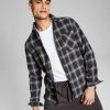 Casual Button-Down Shirts * | And Now This Men'S Brushed Flannel Plaid Shirt