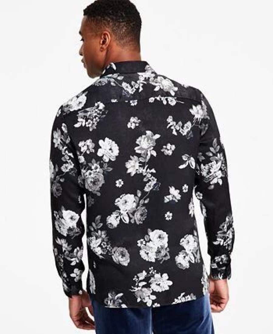 Casual Button-Down Shirts * | Inc International Concepts Men'S Floral Print Long-Sleeve Button-Up Shirt, Created For Macy'S