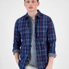 Casual Button-Down Shirts * | Sun + Stone Men'S Mitchell Plaid Shirt, Created For Macy'S